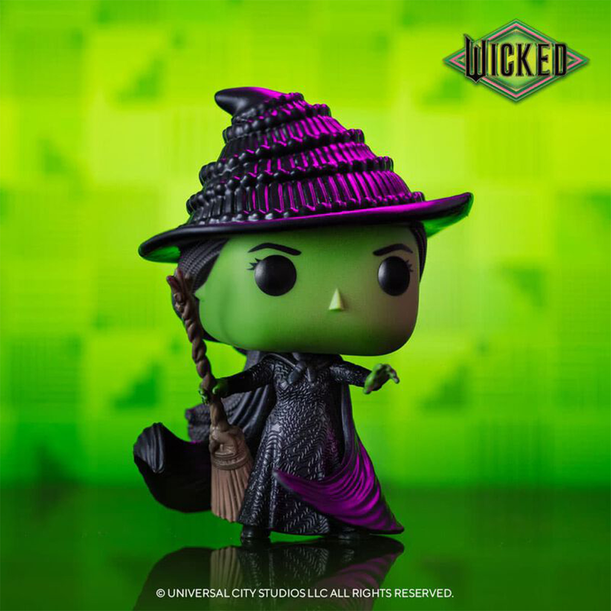 Ігрова фігурка Funko POP Ельфаба (Elphaba) Wicked: Чародійка: #1696, бренду Funko - 3 - KUBIX 