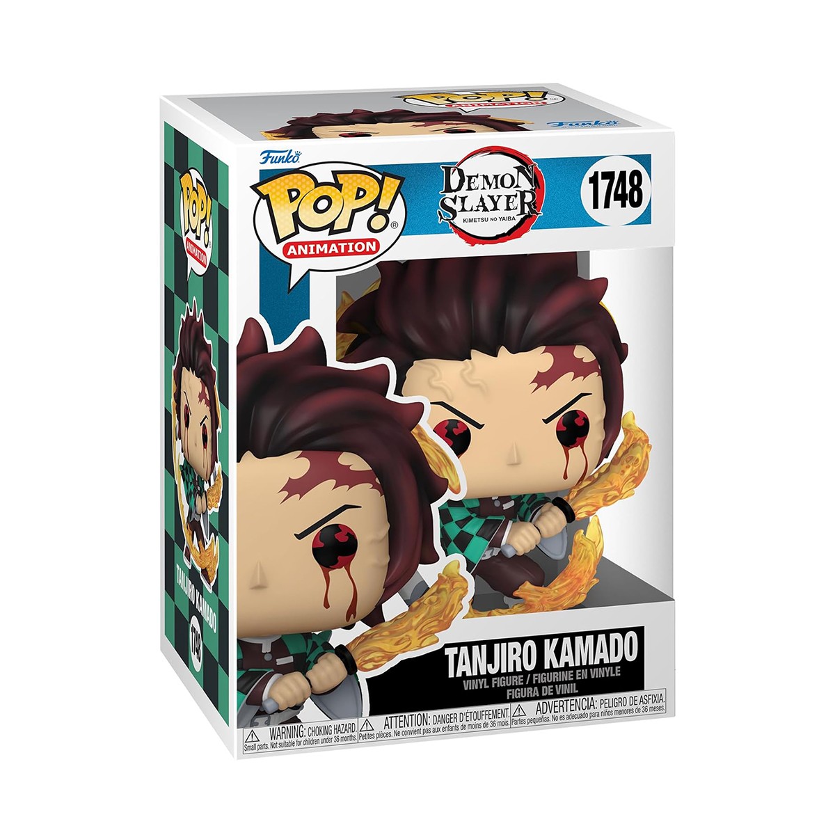 Ігрова фігурка Funko POP! Тандзіро та Дихання Сонця (Tanjiro Kamado) Demon Slayer: #1748, бренду Funko - 2 - KUBIX 