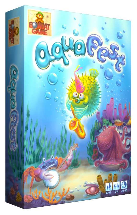 Настільна гра АкваФест (AQUA FEST), бренду Bombat Game, для 2-4 гравців, час гри < 30хв. - KUBIX