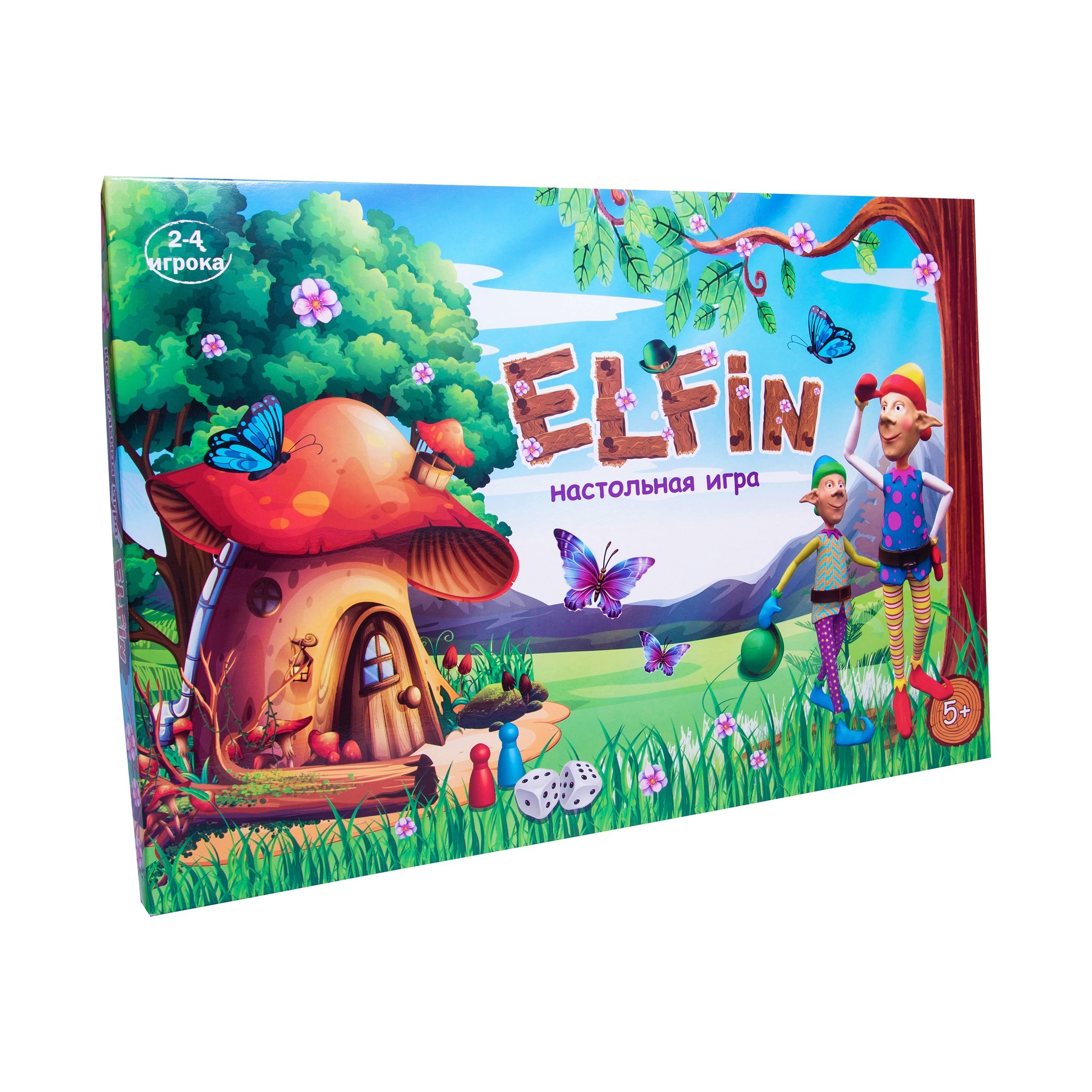 Настільна гра Ельфін (Elfin) (RU), бренду Strateg, для 2-4 гравців - KUBIX
