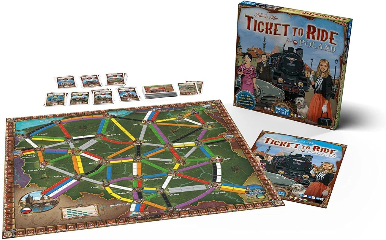 Настольная игра Ticket to Ride. Польша (Билет на поезд: Польша) (EN), бренду Days of Wonder, для 2-4 гравців, час гри < 30мин. - 4 - KUBIX 