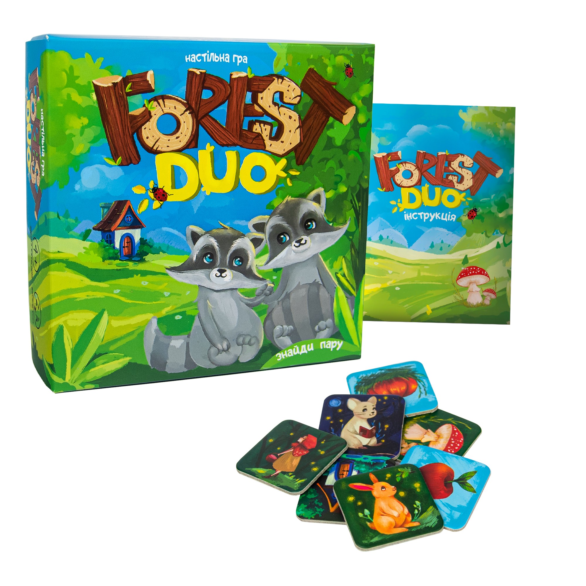 Настольная игра Лесной дуэт (Forest Duo), бренду Strateg, для 2-12 гравців, час гри < 30мин. - 2 - KUBIX 
