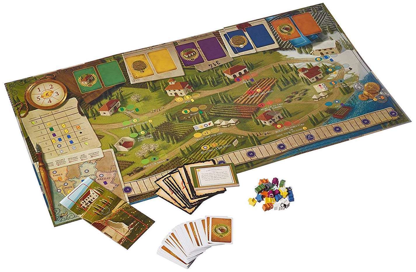 Настільна гра Виноробство. Тоскана (Viticulture Tuscany), бренду Kilogames, для 1-6 гравців, час гри < 60хв. - 2 - KUBIX 