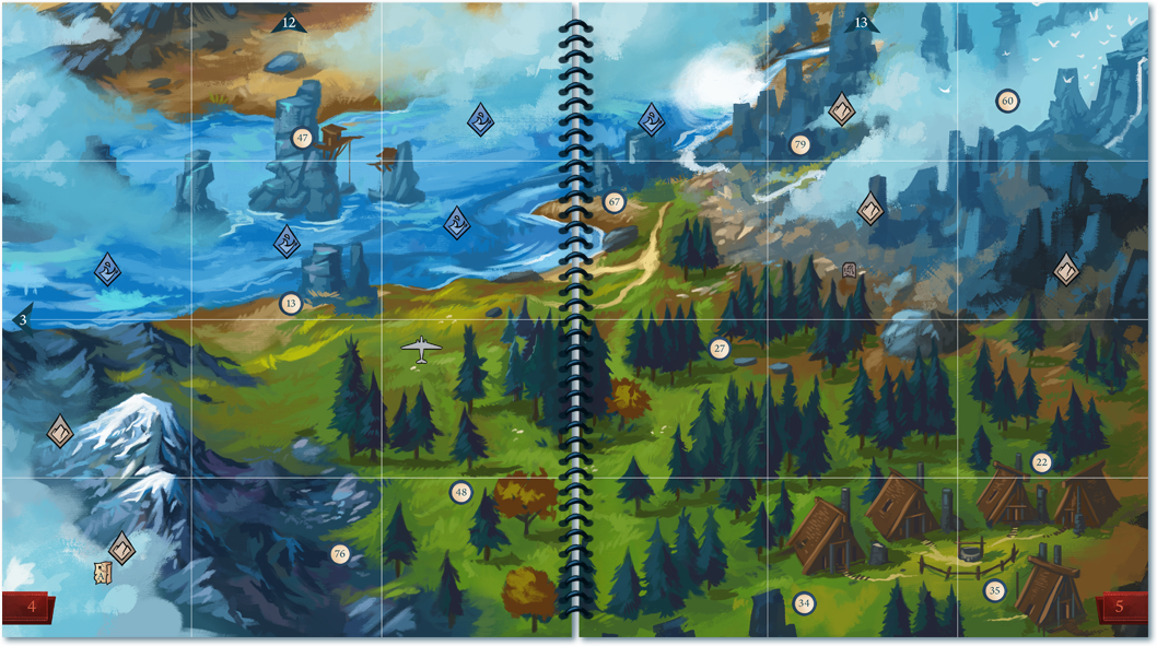 Настільна гра Сплячі Боги. Далекі небеса (Sleeping Gods: Distant Skies), бренду Games 7Days, для 1-4 гравців, час гри > 60хв. - 6 - KUBIX 