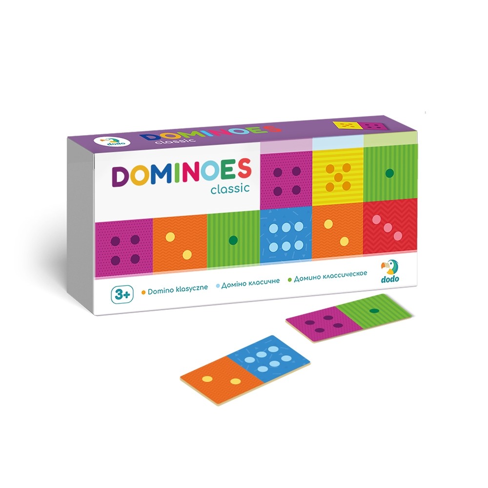 Настольная игра Домино "Классическое", бренду DODO TOYS, для 2-11 гравців - KUBIX