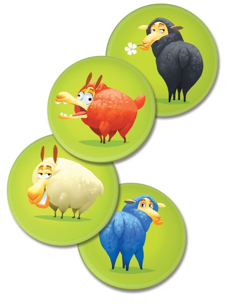 Настольная игра Боевые Овцы (Battle Sheep), бренду Lelekan, для 2-4 гравців, час гри < 30мин. - 4 - KUBIX 