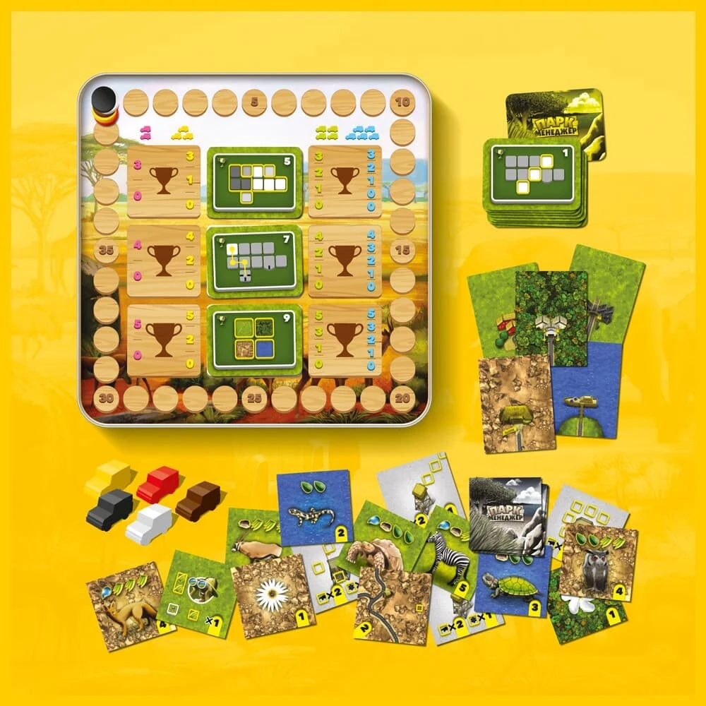 Настольная игра Парк Менеджер (Habitats), бренду IGAMES, для 1-5 гравців, час гри < 30мин. - 2 - KUBIX 