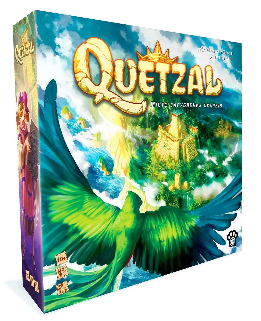 Настільна гра Кецаль (Quetzal), бренду Woodcat, для 2-5 гравців, час гри < 30хв. - KUBIX