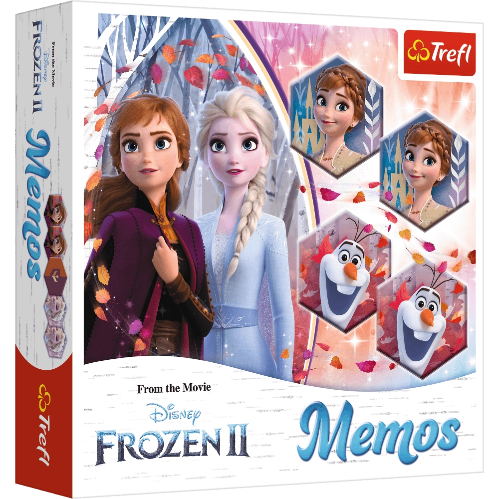 Настольная игра Ледяное сердце 2: Мемос (Frozen 2 Disney: Memos), бренду Trefl, для 1-4 гравців, час гри < 30мин. - KUBIX