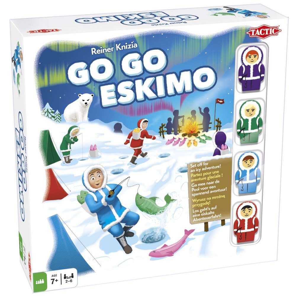 Настольная игра Вперед, рыбаки! (Go Go Eskimo), бренду Tactic, для 2-6 гравців, час гри < 60мин. - KUBIX