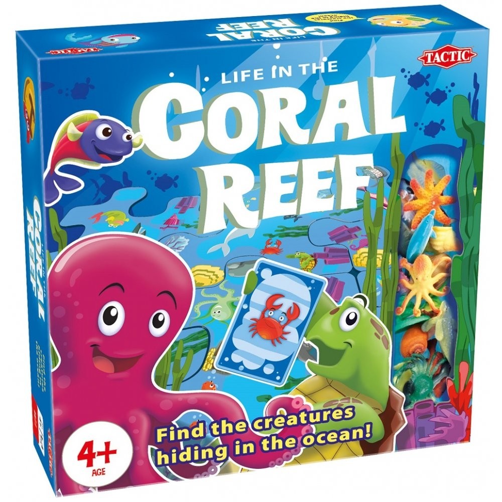 Настольная игра Коралловый риф (Coral Reef), бренду Tactic, для 2-4 гравців, час гри < 30мин. - KUBIX