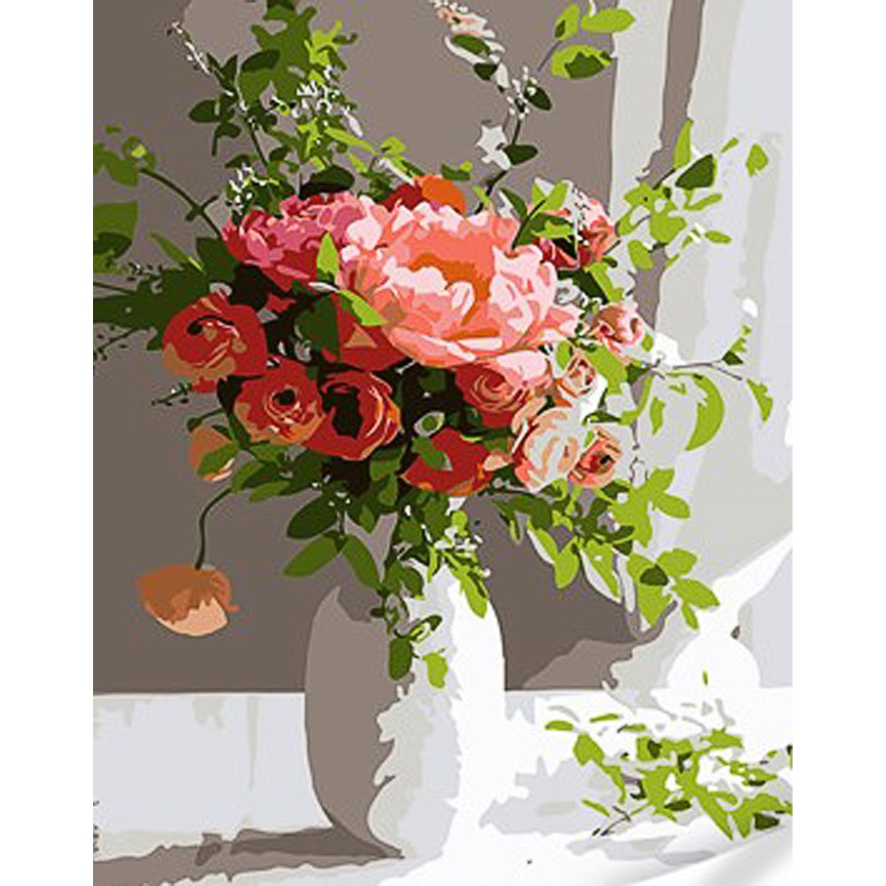 Картина за номерами Ароматна троянда (30х40 см), бренду Strateg - KUBIX