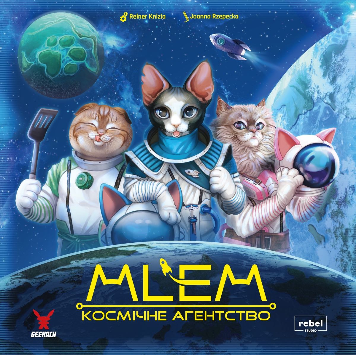 Настольная гарь MLEM. Космическое агентство (MLEM: Space Agency), бренду Geekach Games, для 2-5 гравців, час гри < 30мин. - 14 - KUBIX 