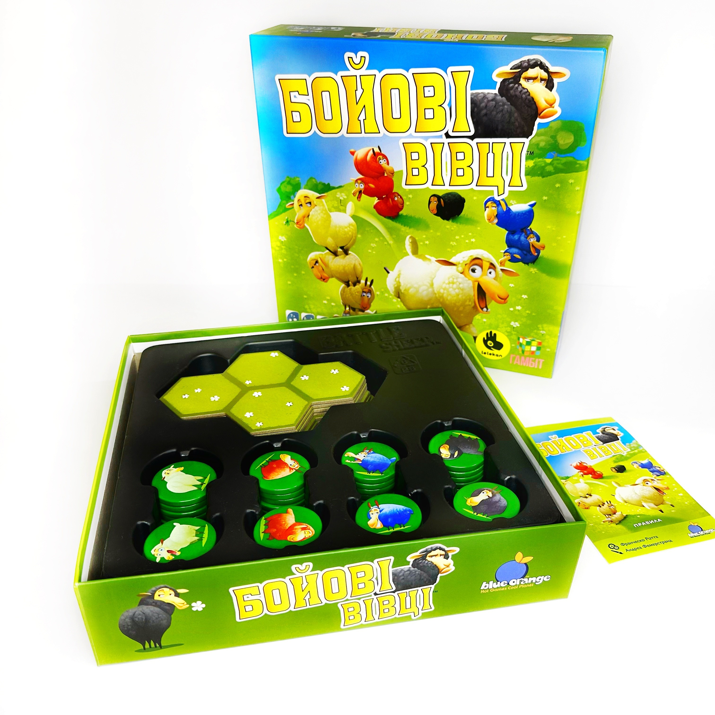 Настольная игра Боевые Овцы (Battle Sheep), бренду Lelekan, для 2-4 гравців, час гри < 30мин. - 10 - KUBIX 