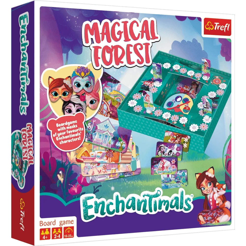 Настольная игра Энчантималс: Магический Лес (Enchantimals: Magical Forest), бренду Trefl, для 2-4 гравців, час гри < 30мин. - KUBIX