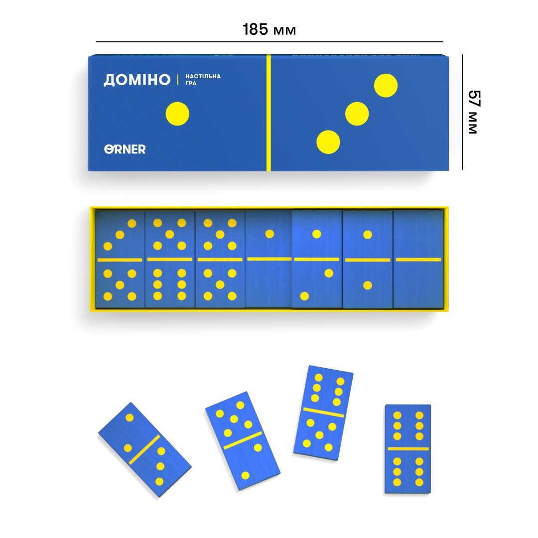 Настольная игра Домино, бренду ORNER, для 2-4 гравців, час гри < 30мин. - 2 - KUBIX 