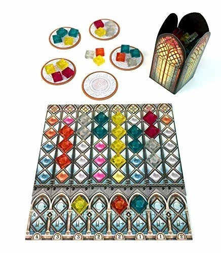 Настільна гра Азул. Вітражі Сінтри (Azul: Stained Glass of Sintra), бренду Next Move Games, для 2-4 гравців, час гри < 30хв. - 2 - KUBIX 