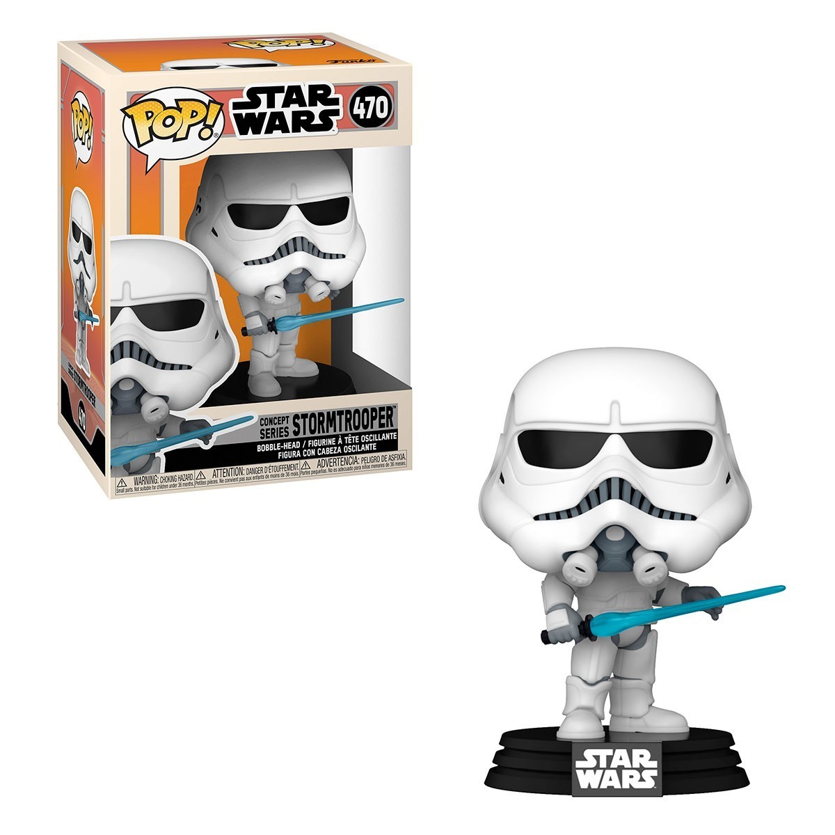 Игровая фигурка FUNKO POP! ШТУРМОЖНИК (Stormtrooper) Star Wars #470, бренду Funko - 2 - KUBIX 