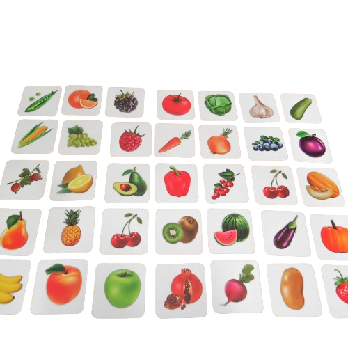 Настільна гра Меморікі: Овочі, фрукти та ягоди, бренду Artos games, для 2-4 гравців, час гри < 30хв. - 3 - KUBIX 