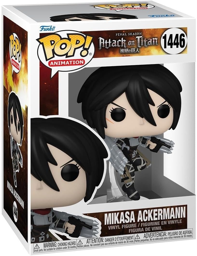 Ігрова фігурка FUNKO POP! Мікаса Акерман (Mikasa Ackerman) Animation Attack On Titans #1446, бренду Funko - 2 - KUBIX 