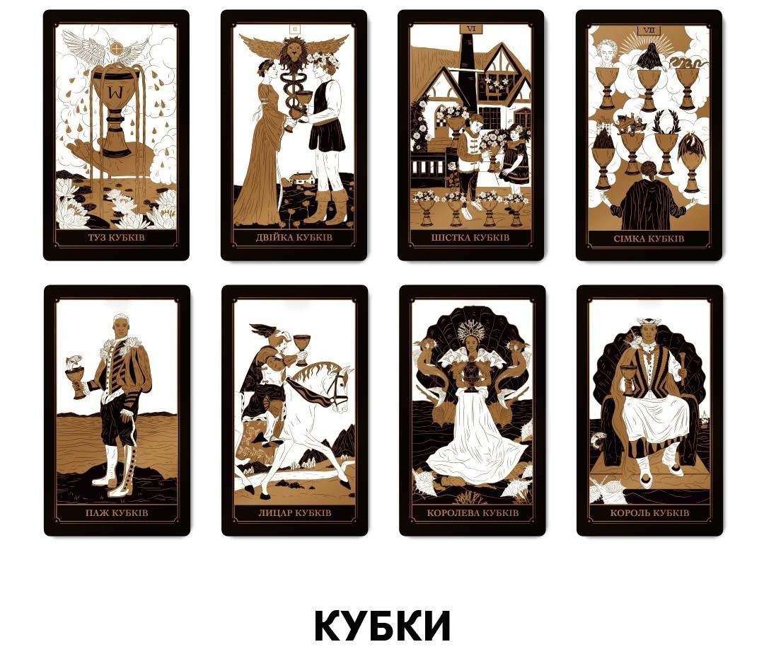 Карты Таро "Золотое бревно" (Golden Deck Tarot), бренду ORNER - 6 - KUBIX 