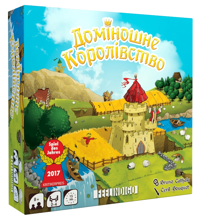 Настільна гра Доміношне королівство (Kingdomino), бренду Feelindigo, для 2-4 гравців, час гри < 30хв. - KUBIX