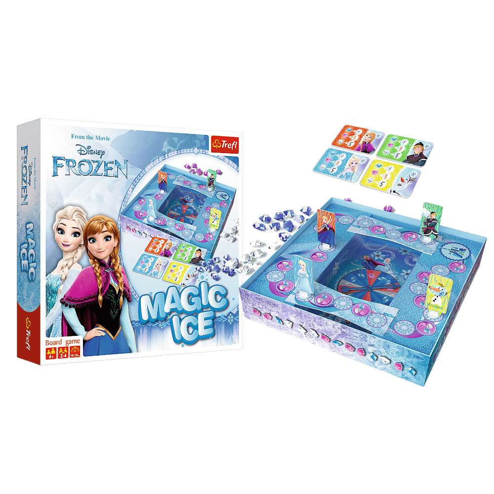 Настольная игра Магия Льда. Ледяное сердце (Frozen: Magic Ice), бренду Trefl, для 2-4 гравців, час гри < 30мин. - 3 - KUBIX 