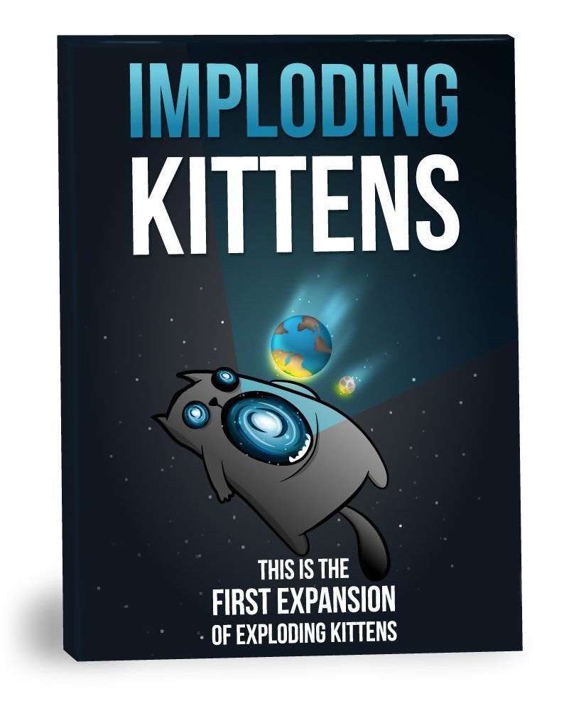 Настольная игра Взрывные котята. Сингулярные котята (Exploding Kittens. Imploding Kittens) (EN), бренду Exploding Kittens, для 2-6 гравців, час гри < 30мин. - KUBIX