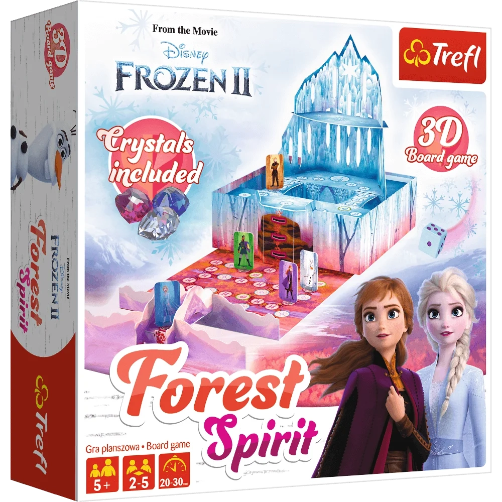 Настільна гра Крижане серце 2: Лісний дух (Frozen 2 Disney: Forest Spirit), бренду Trefl, для 2-5 гравців, час гри < 30хв. - KUBIX