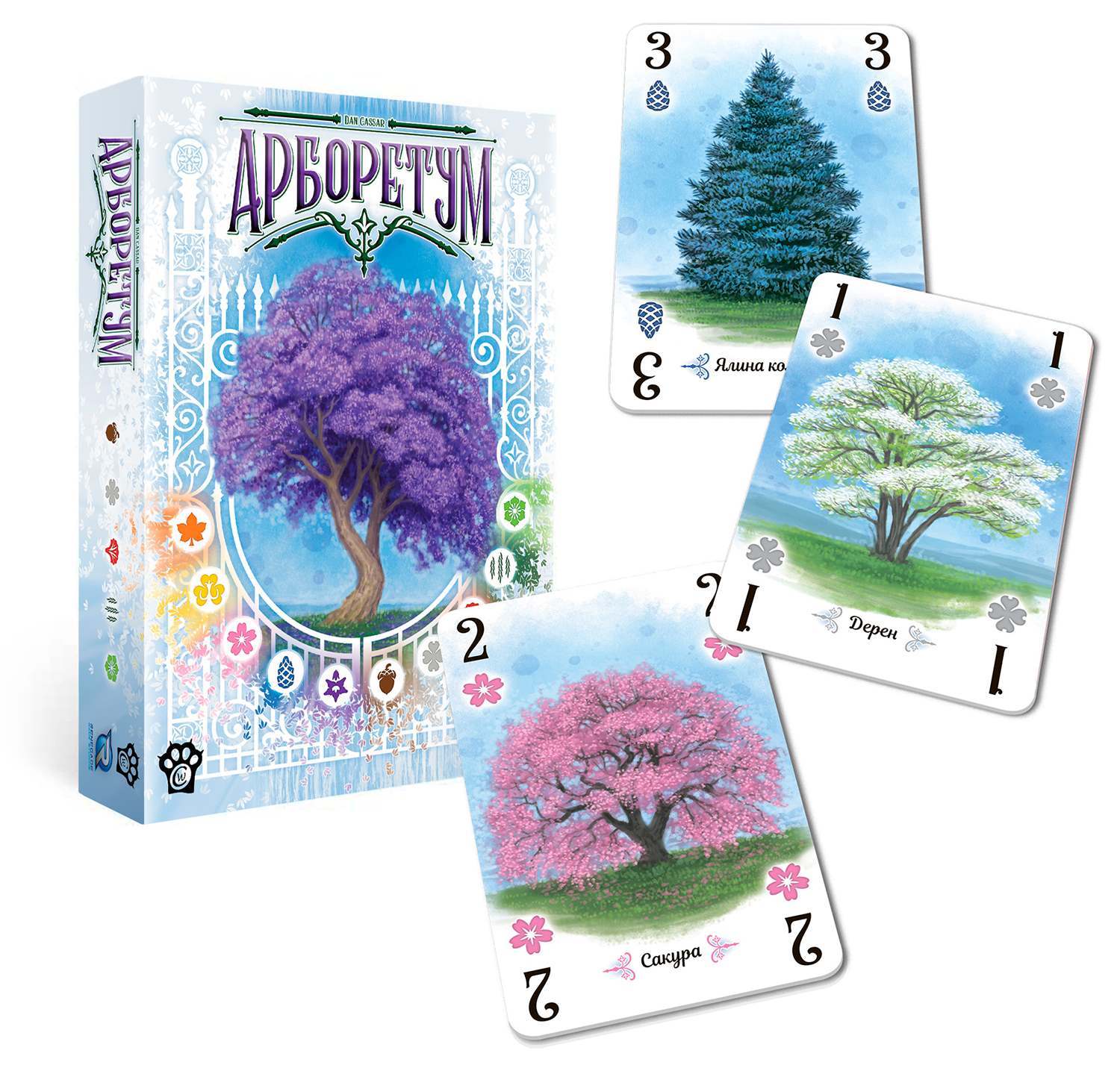Настольная игра Арборетум (Arboretum), бренду Woodcat, для 2-4 гравців, час гри < 30мин. - 2 - KUBIX 
