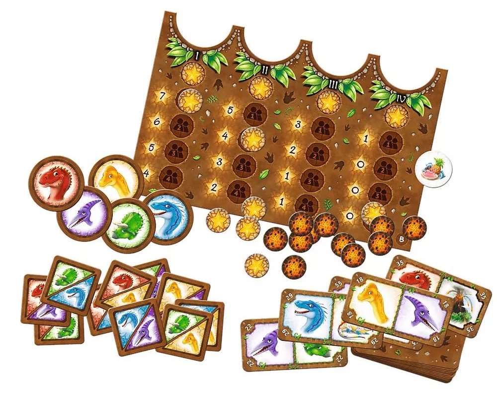 Настольная игра ДиноБанда (Dinogang), бренду Trefl, для 2-5 гравців, час гри < 30мин. - 4 - KUBIX 