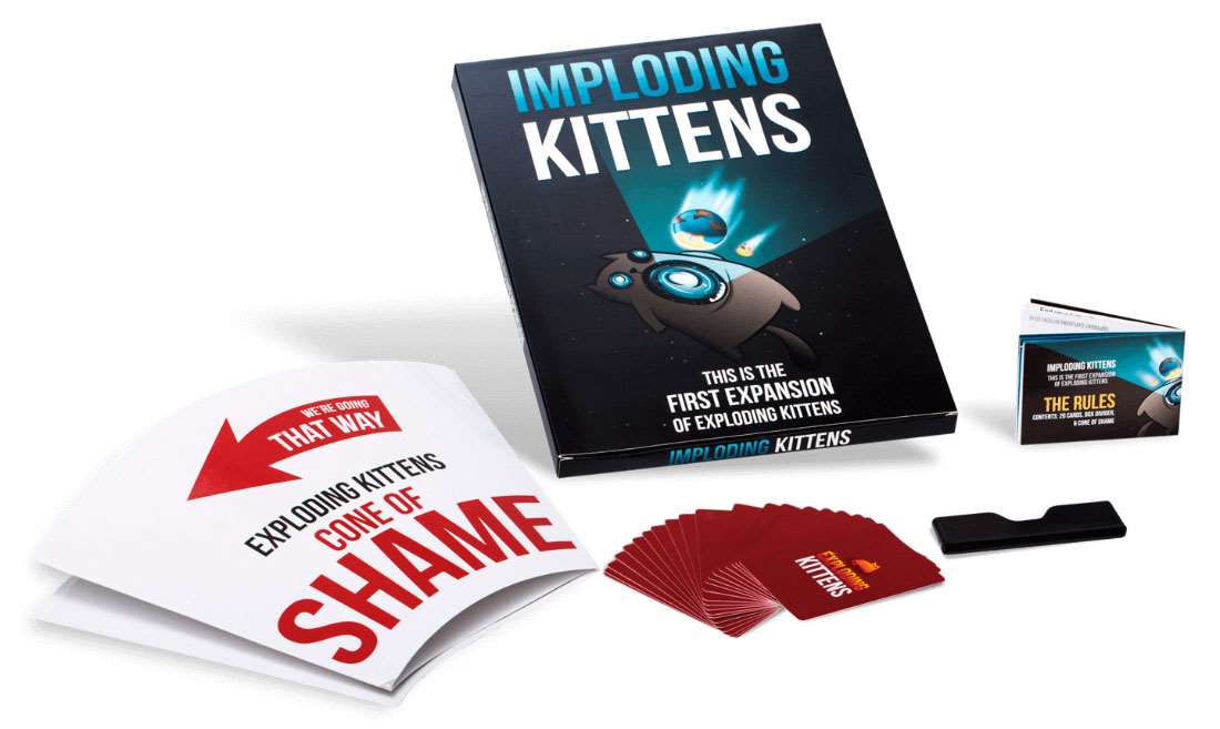 Настільна гра Вибухові кошенята. Сингулярні кошенята (Exploding Kittens. Imploding Kittens) (EN), бренду Exploding Kittens, для 2-6 гравців, час гри < 30хв. - 2 - KUBIX 