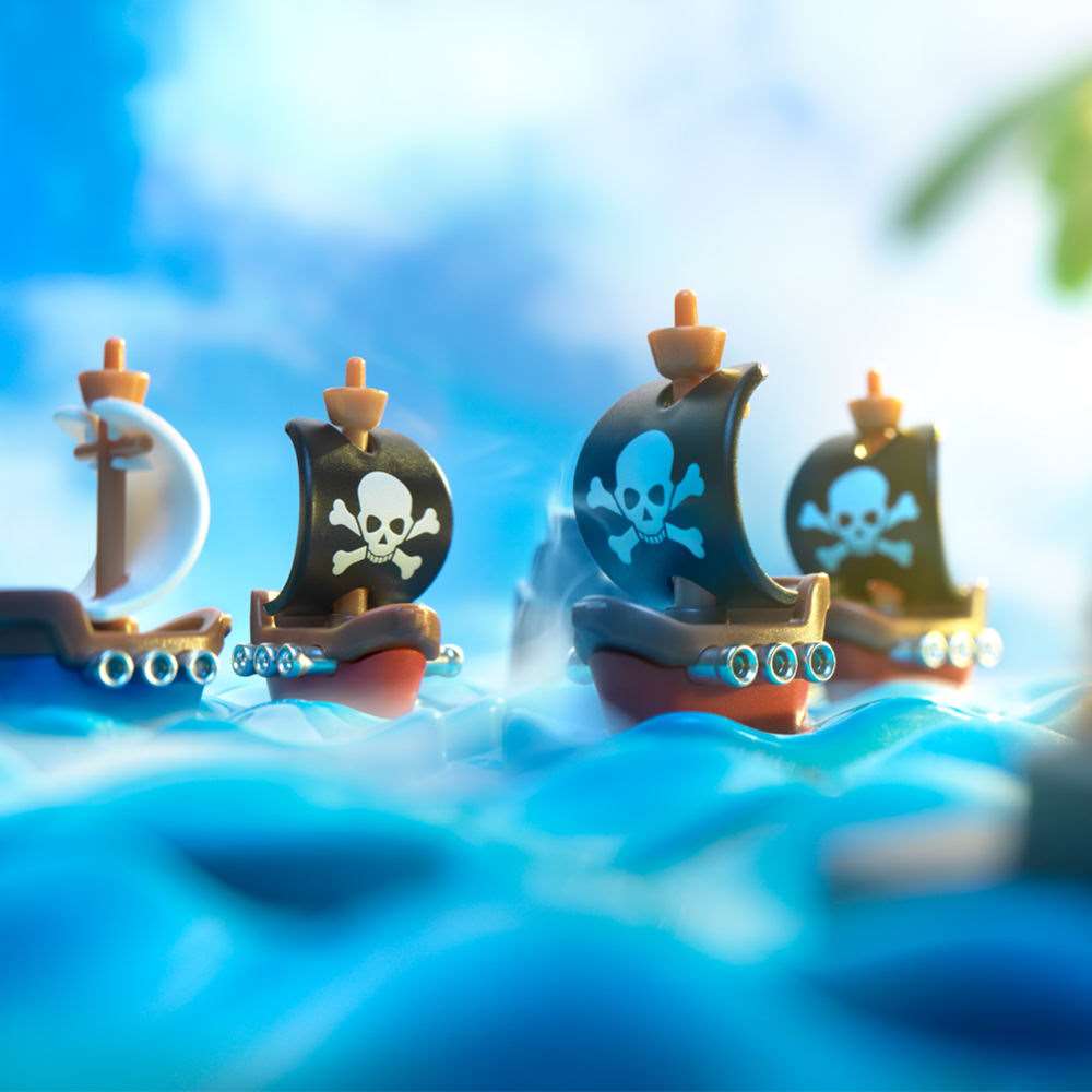 Настольная игра Битва с пиратами (Pirates Crossfire), бренду Smart Games, для 1-1 гравців, час гри < 30мин. - 3 - KUBIX 