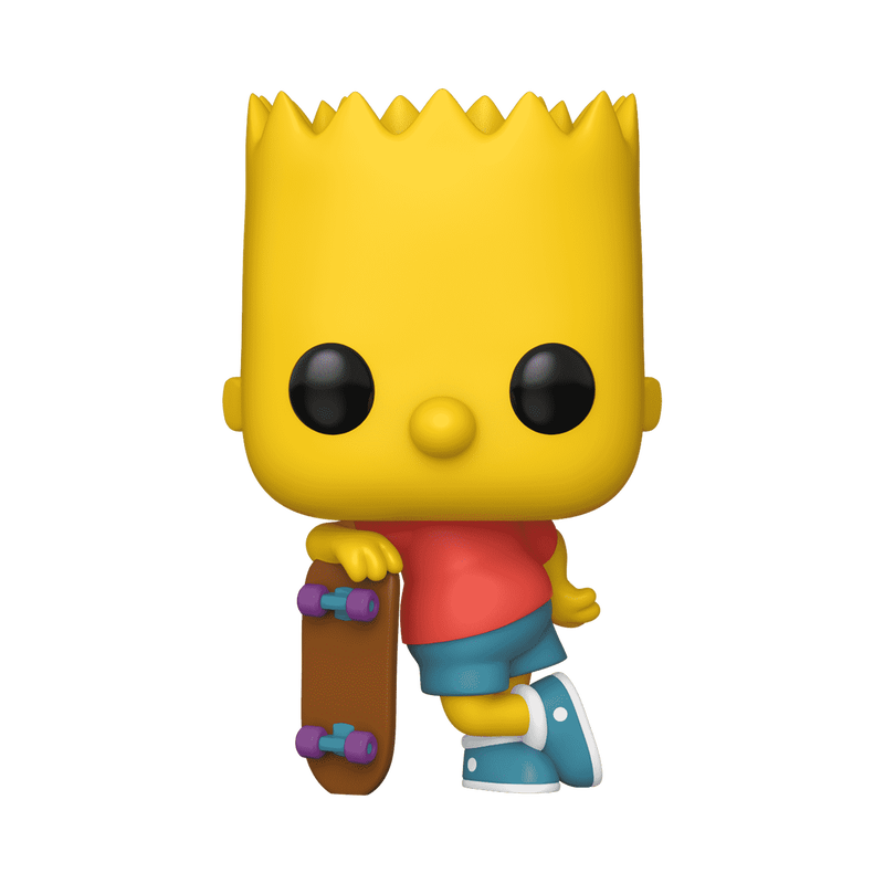 Ігрова фігурка FUNKO POP! Барт зі скейтбордом (Bart with Skateboard) Simpsons #1652, бренду Funko - 2 - KUBIX 