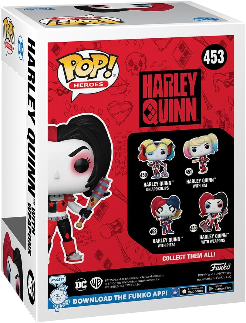 Ігрова фігурка FUNKO POP! Гарлі Квінн (Harley Quinn with Weapons) Heroes DC #453, бренду Funko - 3 - KUBIX 