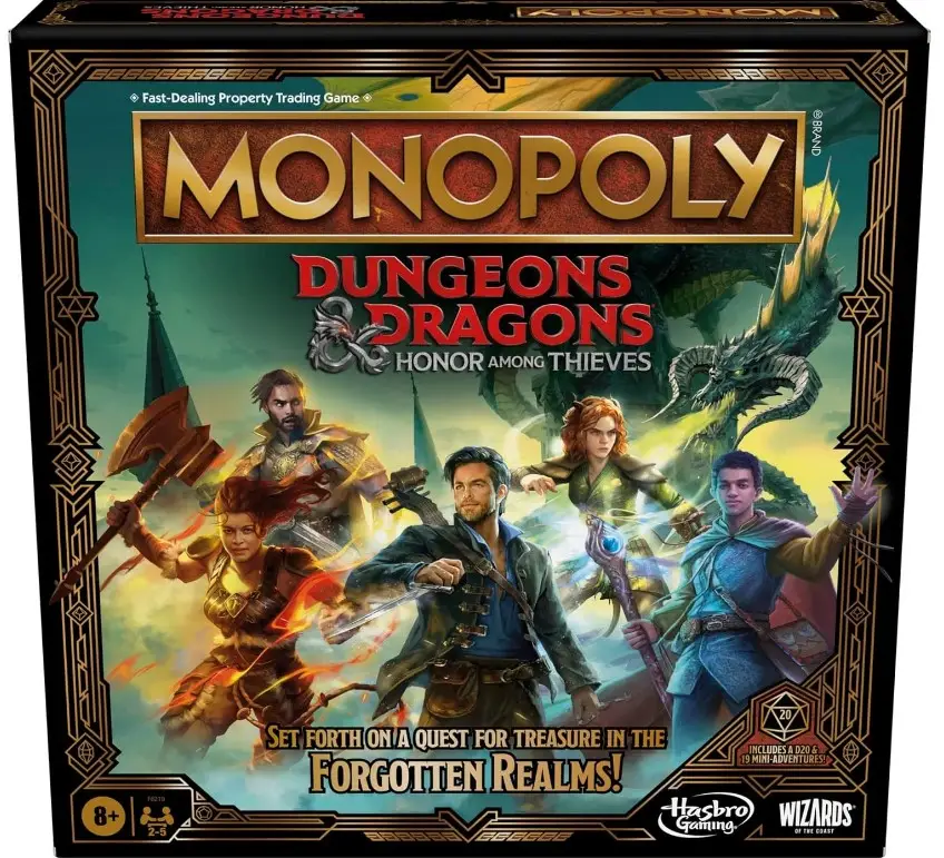 Настільна гра Monopoly Dungeons & Dragons: Honor Among Thieves (Монополія D&D: Честь злодіїв) (EN), для 2-4 гравців - KUBIX