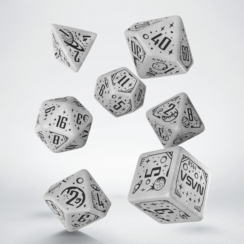 Набір кубиків Space Dice Set: Apollo (7), бренду Q-Workshop - KUBIX