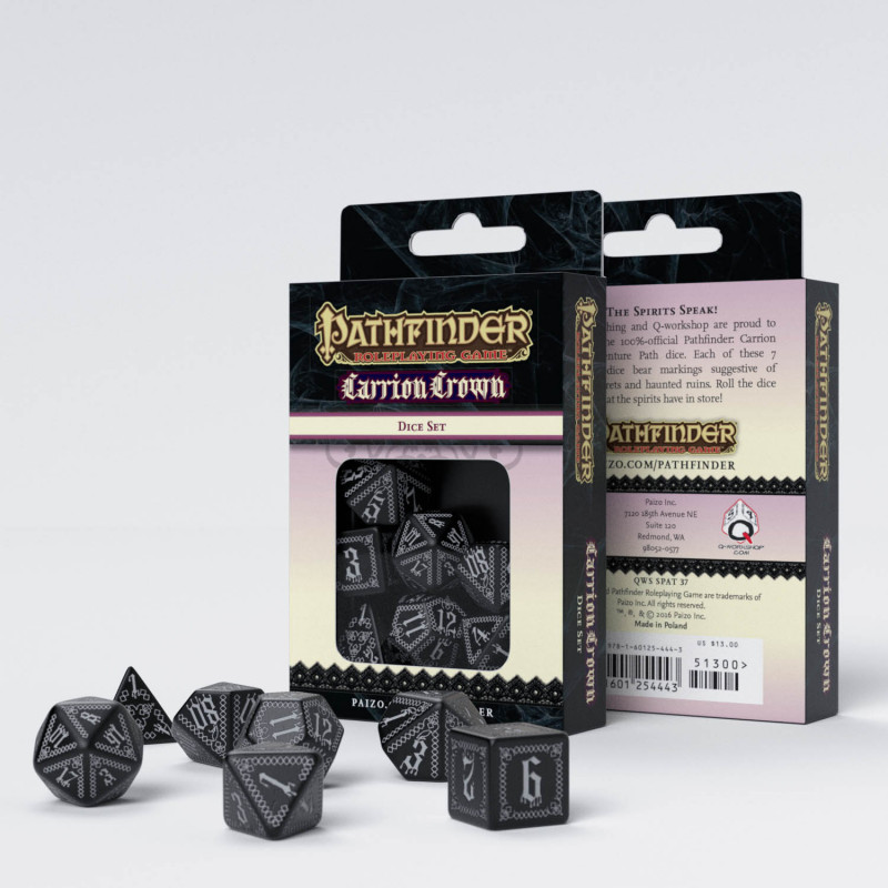 Набір кубиків Pathfinder Carrion Crown Dice Set, бренду Q-Workshop - KUBIX