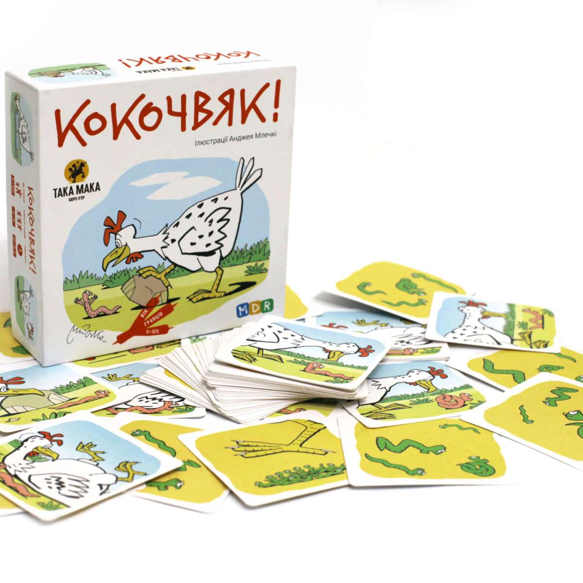 Настільна гра Кокочвяк, бренду Така Мака, для 2-6 гравців, час гри < 30хв. - 2 - KUBIX 