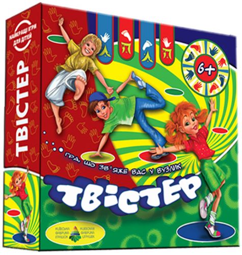 Настольная игра Твистер, бренду Киевская фабрика игрушек, для 2-4 гравців - 3 - KUBIX 