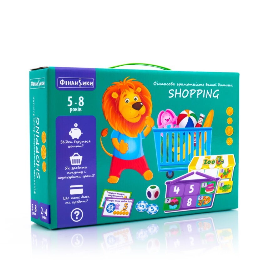 Настольная игра Шоппинг (Play Shopping), бренду Vladi Toys, для 2-4 гравців, час гри < 30мин. - KUBIX