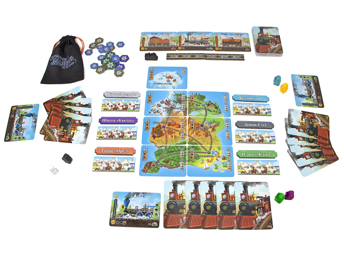 Настольная игра Остров железных дорог (Isle of Trains: All Aboard), бренду Игромаг, для 1-4 гравців, час гри < 30мин. - 3 - KUBIX 