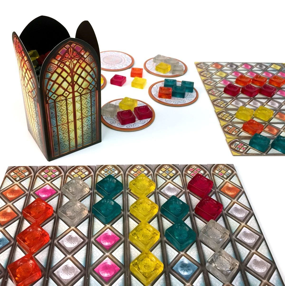 Настільна гра Азул. Вітражі Сінтри (Azul: Stained Glass of Sintra), бренду Next Move Games, для 2-4 гравців, час гри < 30хв. - 5 - KUBIX 