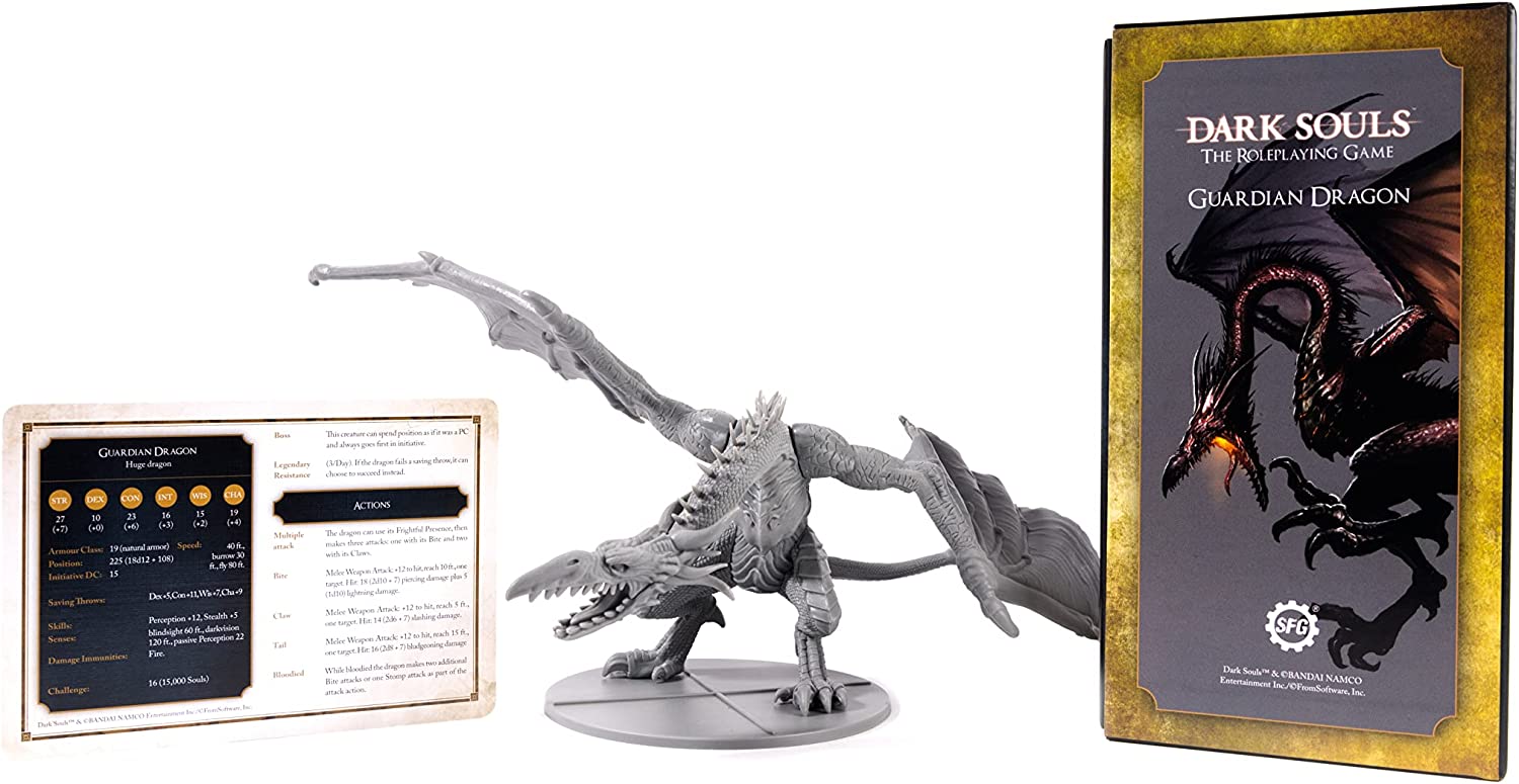 Настільна гра Dark Souls RPG: Guardian Dragon Miniatures Box, бренду Steamforged Games Ltd. - 2 - KUBIX 