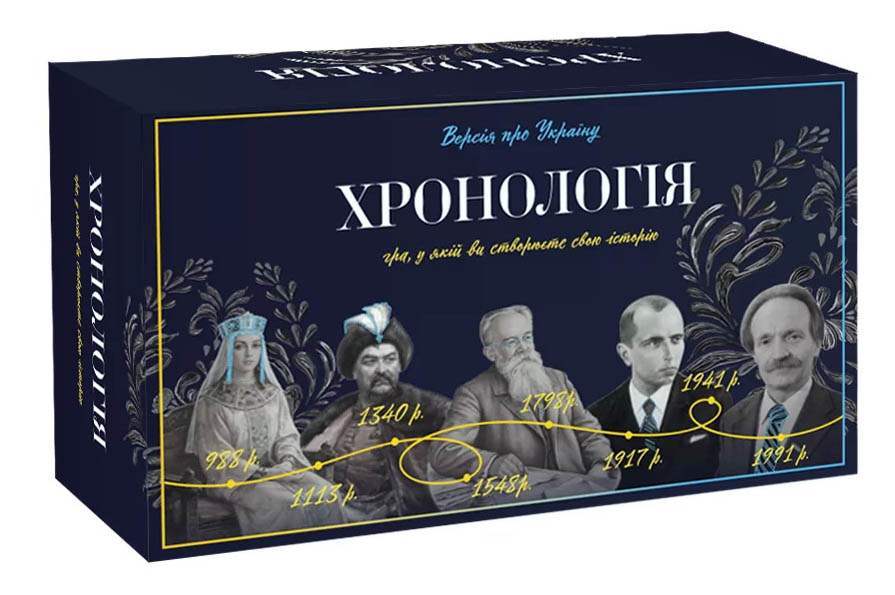 Настольная игра Хронология: Версия об Украине, бренду Memo Games, для 2-9 гравців, час гри < 30мин. - KUBIX