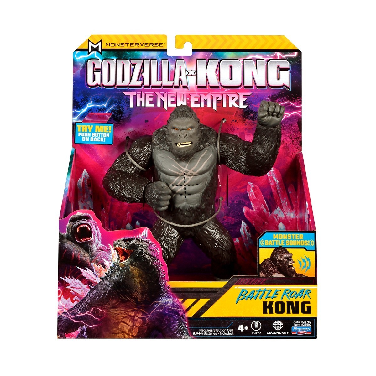 Фигурка GODZILLA X KONG – КОНГ ГОТОВ К БОЮ (18 cm, звук), бренду Godzilla vs. Kong - 3 - KUBIX 