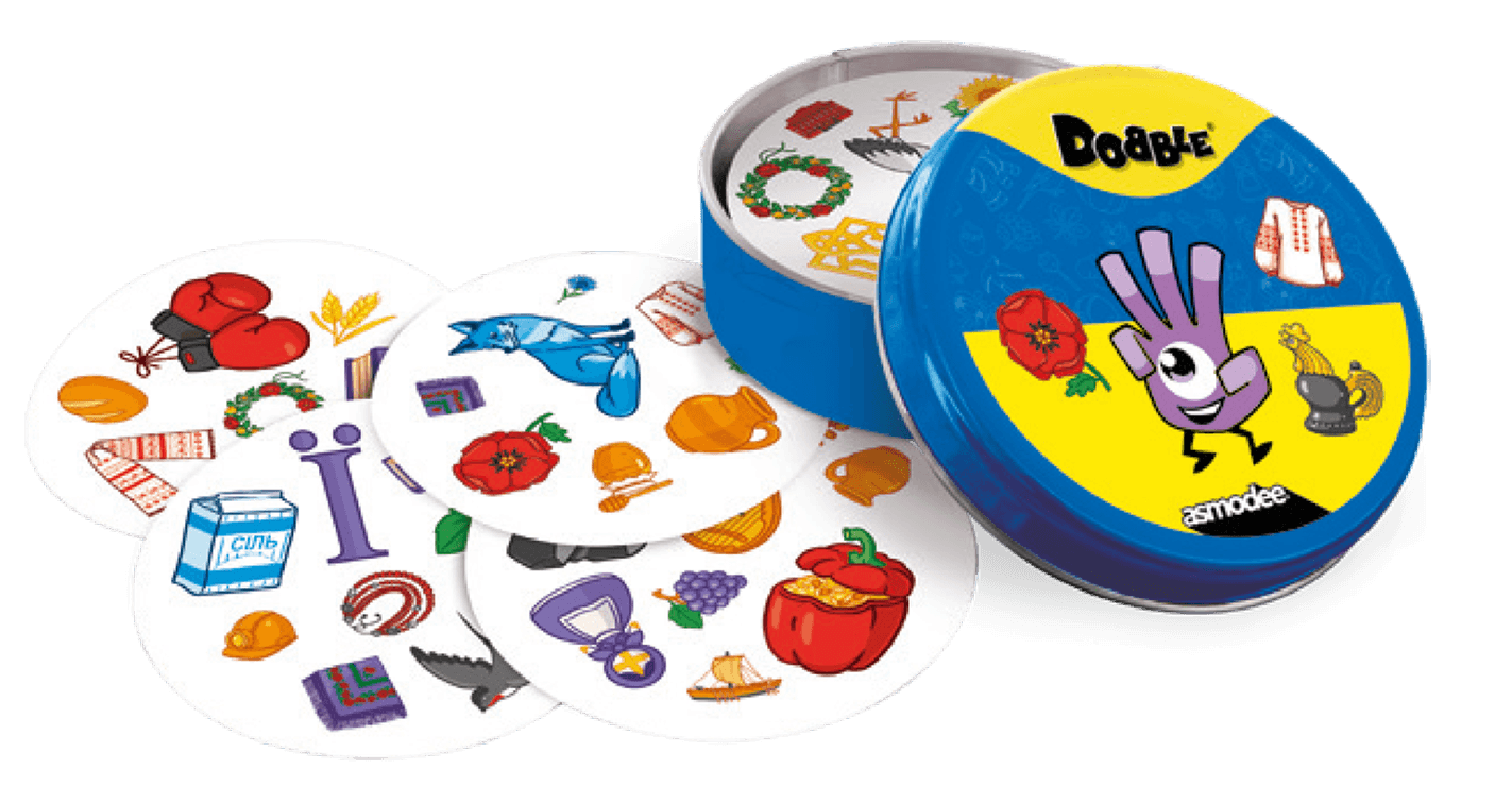 Настольная игра Доббл Украина (Dobble Ukraine), бренду Игромаг, для 2-8 гравців, час гри < 30мин. - 3 - KUBIX 