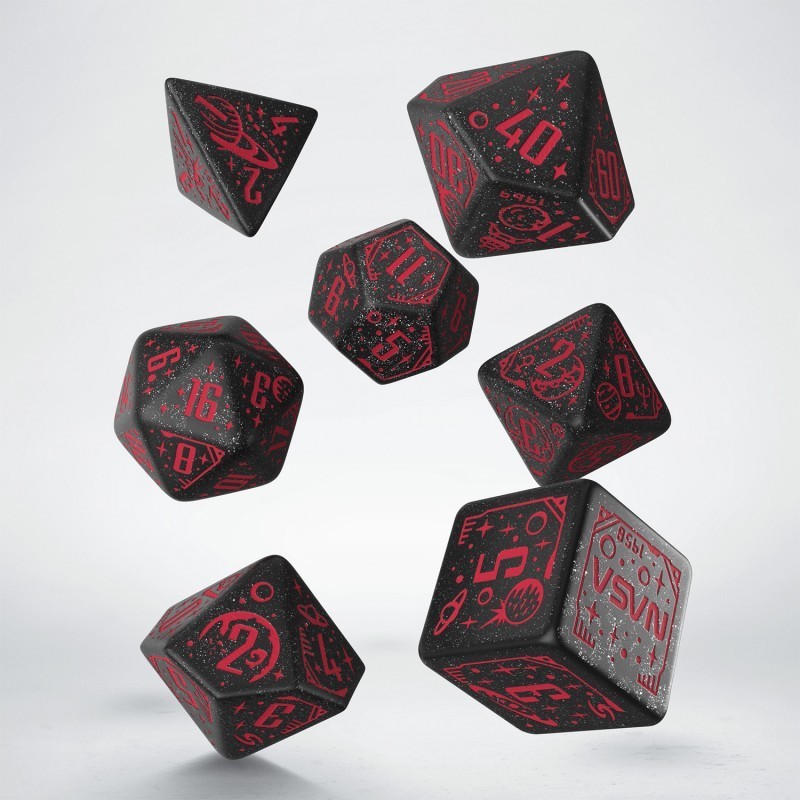 Набор кубиков Space Dice Set: Voyager (7), бренду Q-Workshop - KUBIX