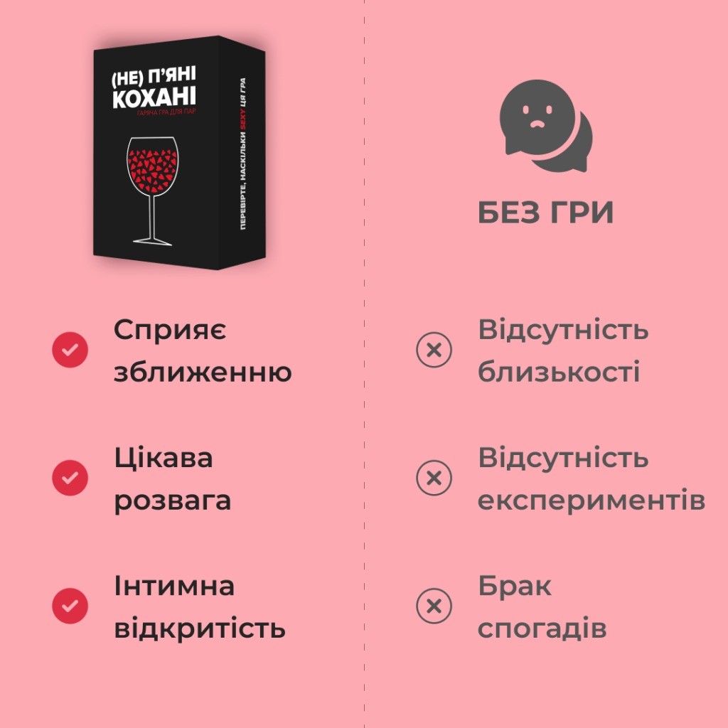 Настільна гра (Не) пʼяні кохані, бренду Memo Games, для 2-2 гравців, час гри < 30хв. - 7 - KUBIX 