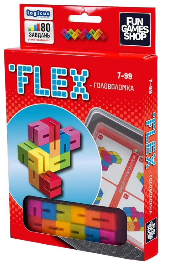 Настольная игра FLEX–головоломка, бренду Fun Games Shop, для 1-4 гравців - KUBIX